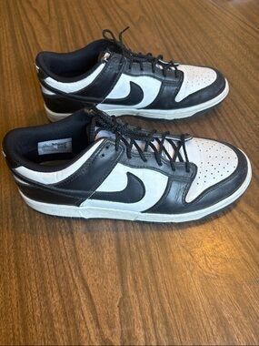 Nike Size 6.5 Panda Dunk Low Black White Sneakers Shoes